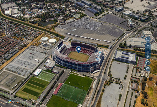 Interactive Aerial Tour: Levi's Stadium - AerialSphere